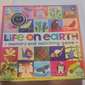EeBoo Life On Earth Memory And Matxhing Game. New.